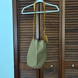 Stylish Tan Bucket Bag